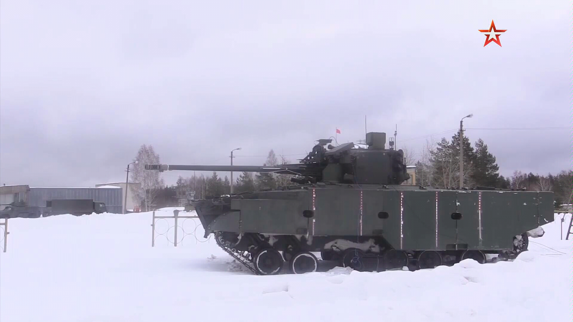 俄军测试BMP-3步战车无人炮塔改进型: 2S38自行高炮